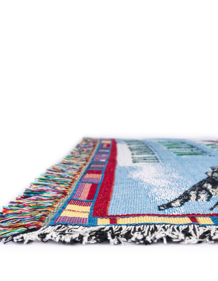 Detail image of 4' 6 x 6' Land Sea Air Marine Corps Throw Blanket