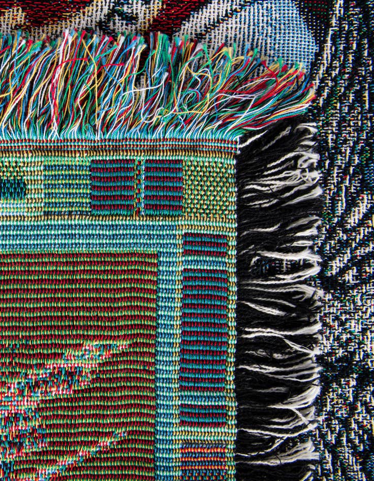 Detail image of 4' 6 x 6' Land Sea Air Marine Corps Throw Blanket