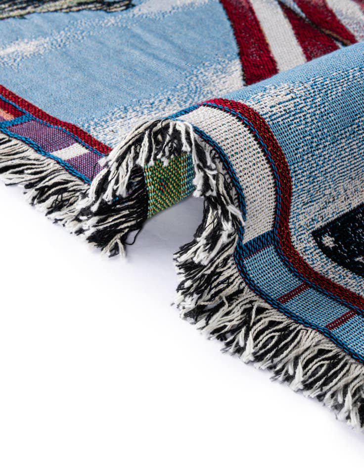 Detail image of 4' 6 x 6' Land Sea Air Marine Corps Throw Blanket