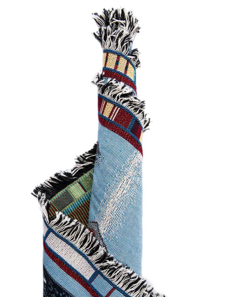 Detail image of 4' 6 x 6' Land Sea Air Marine Corps Throw Blanket