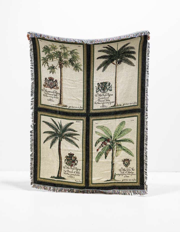 135cm x 185cm Royal Palms Throw Blanket