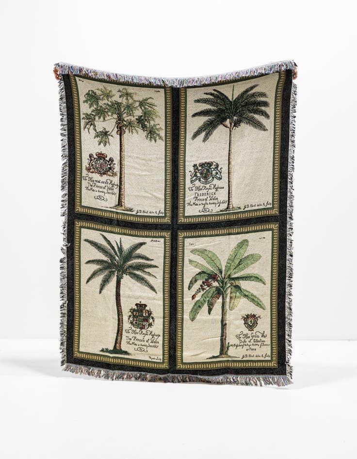 Detail image of 4' 6 x 6' Royal Palms Throw Blanket