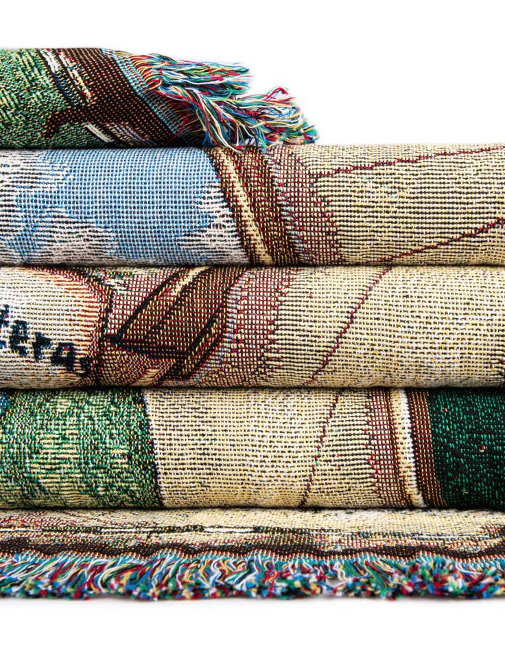 Detail image of 4' 6 x 6' Lighthouses of the Southeast II Throw Blanket