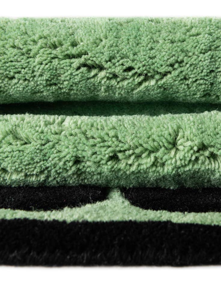 Detail image of 1' 7 x 3' 1 Happy Rugs Boba Tea Wool Freeform Mat