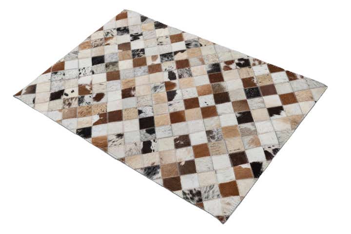 2' x 3' Cowhide Leather Rug