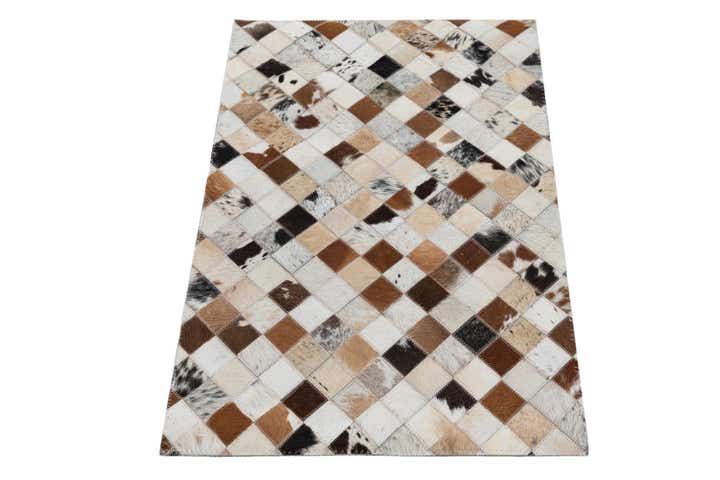 2' x 3' Cowhide Leather Rug
