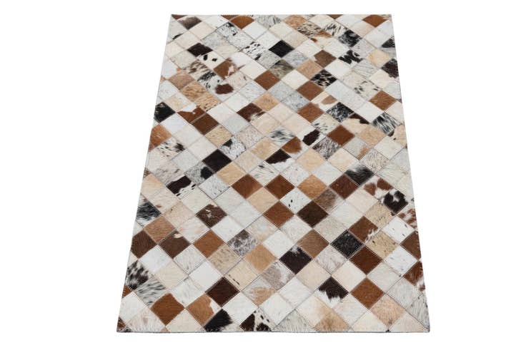 Detail image of 2' x 3' Cowhide Leather Rug