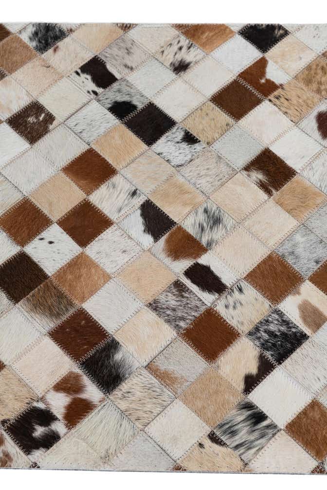 2' x 3' Cowhide Leather Rug