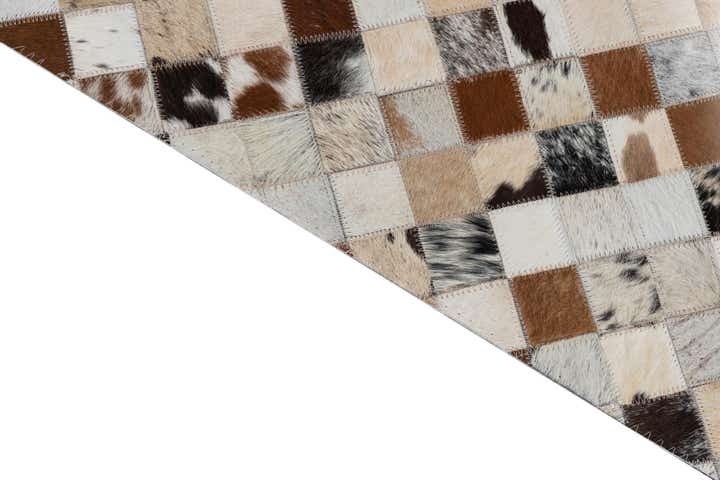 2' x 3' Cowhide Leather Rug