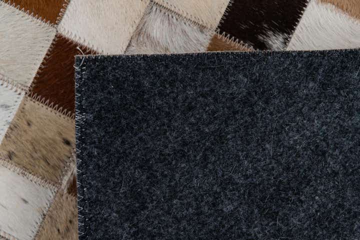 2' x 3' Cowhide Leather Rug