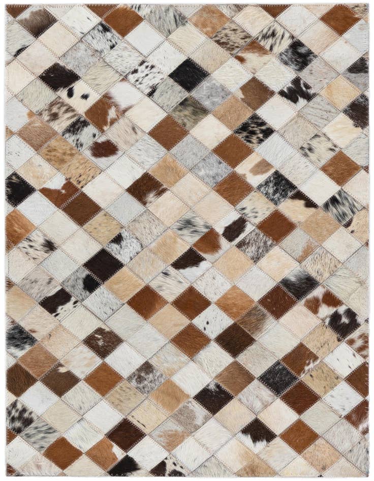Detail image of 2' x 3' Cowhide Leather Rug