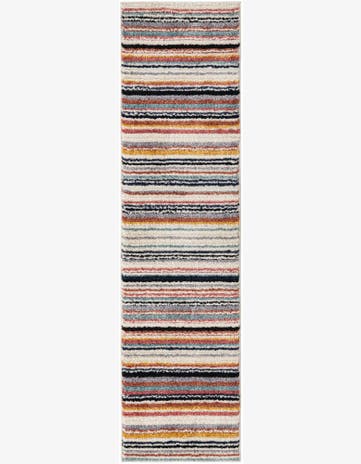 2' x 7' 10 Agnes · Striped rug, ivory