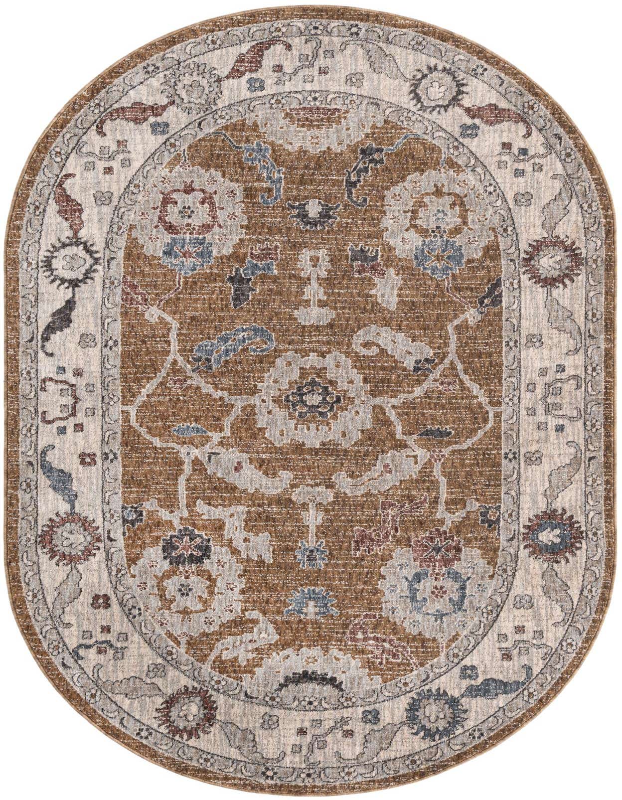 Primary image 5' 3 x 8' Eco Traditional Oval Rug