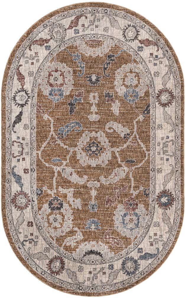 5' 3 x 8' Eco Traditional Oval Rug