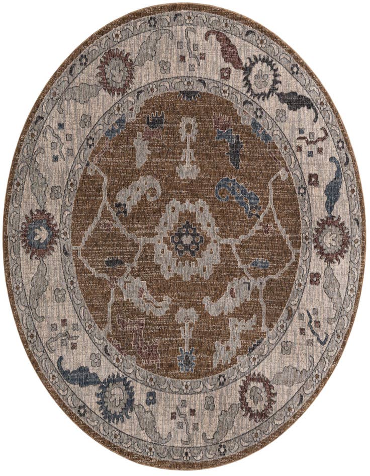 Detail image of 7' x 7' Eco Traditional Round Rug