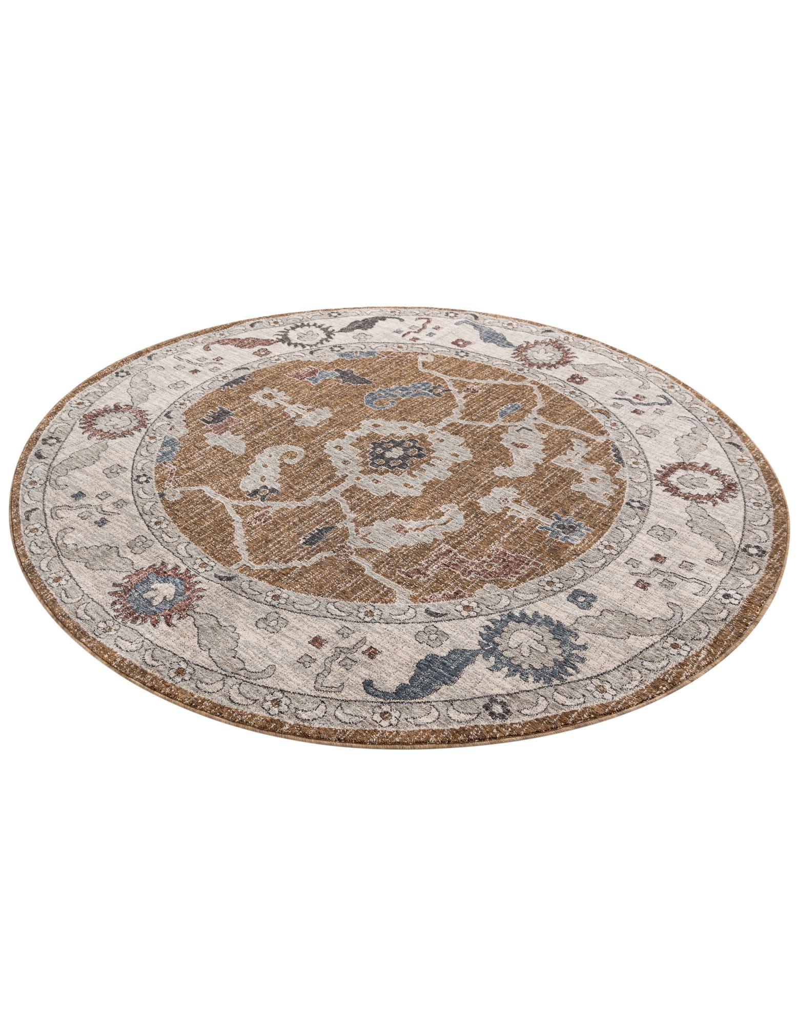 7' x 7' Eco Traditional Round Rug