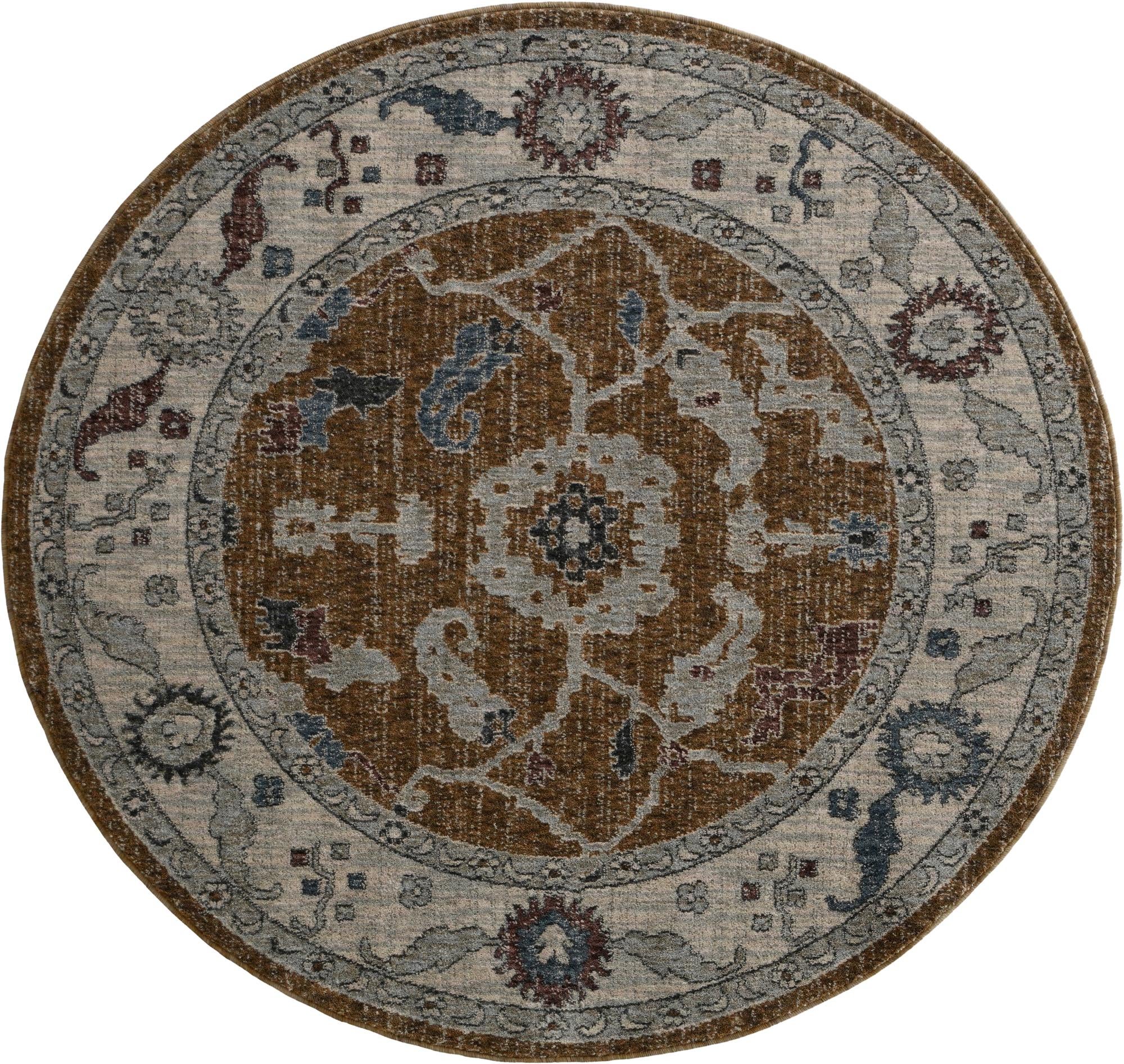 5' 3 x 5' 3 Eco Traditional Round Rug