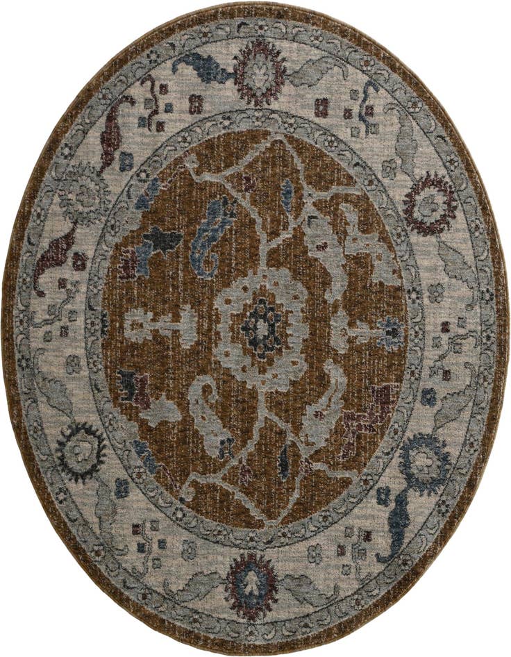 Detail image of 5' 3 x 5' 3 Eco Traditional Round Rug