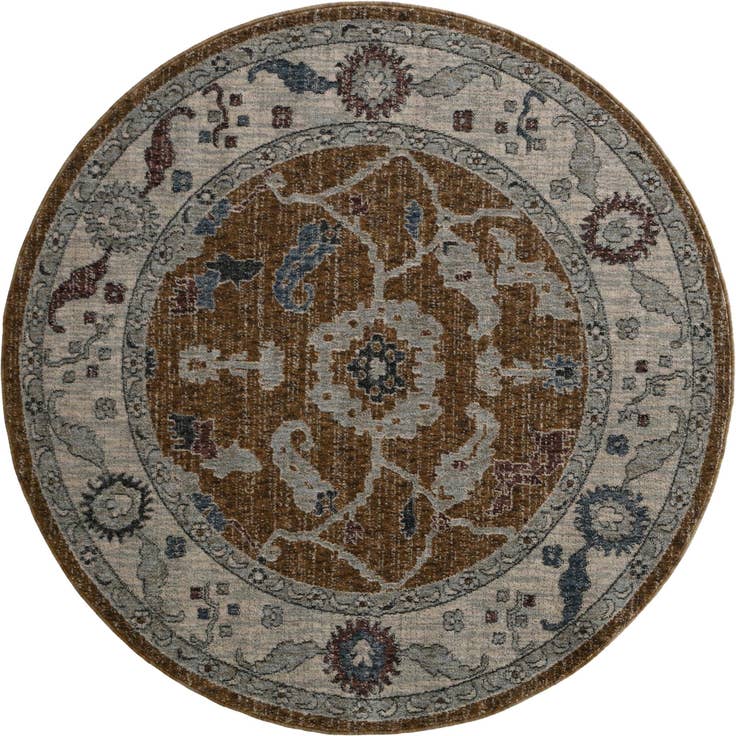Detail image of 5' 3 x 5' 3 Eco Traditional Round Rug