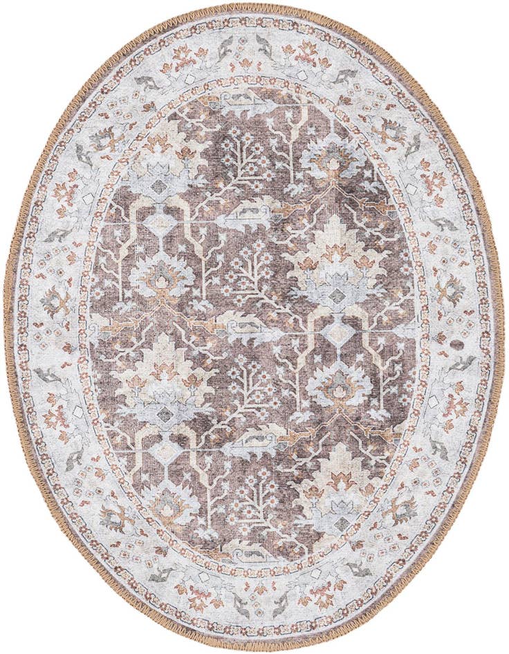 Detail image of 2' x 3' 1 Washable Timeless Oval Rug
