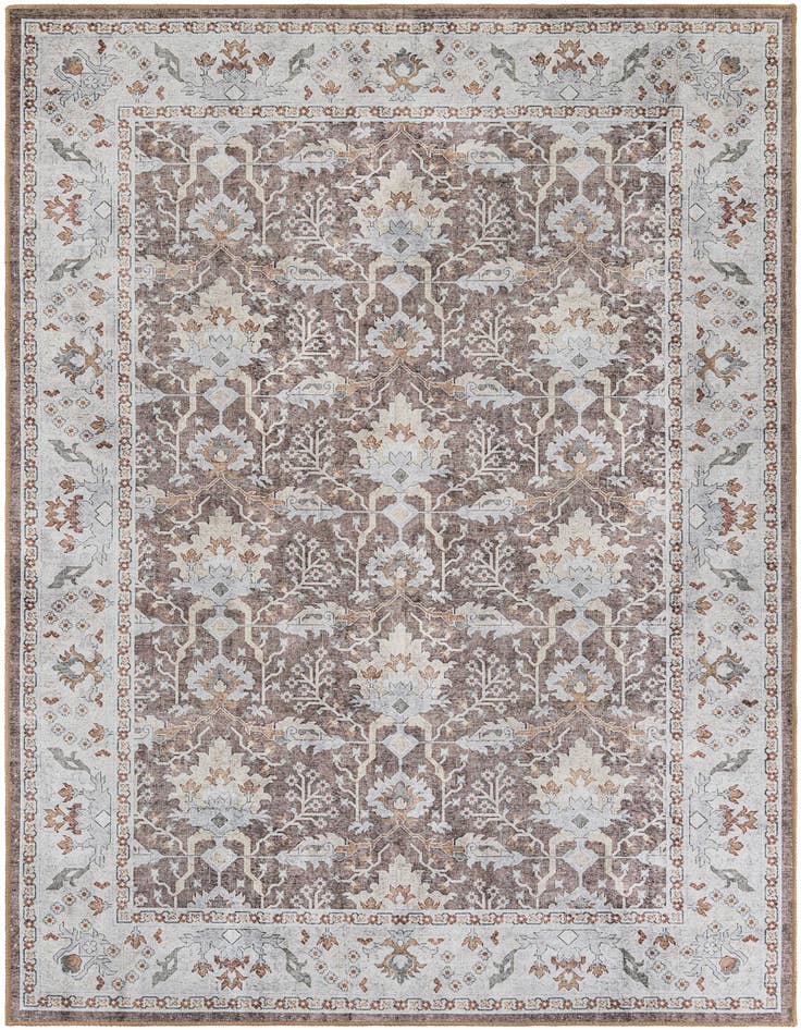 Detail image of 6' 1 x 9' Washable Timeless Rug