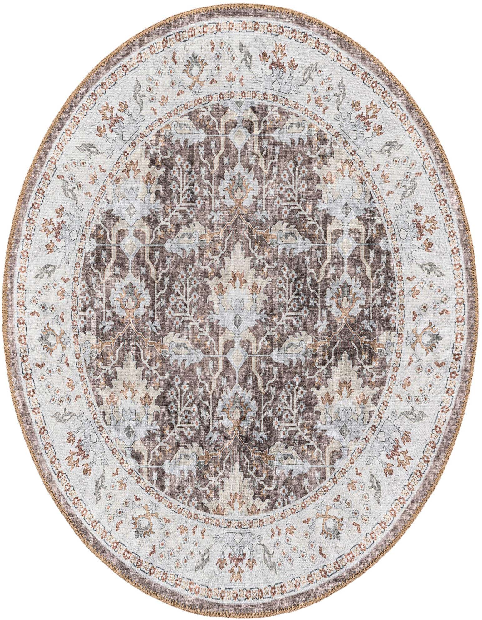 3' 6 x 3' 6 Washable Timeless Round Rug