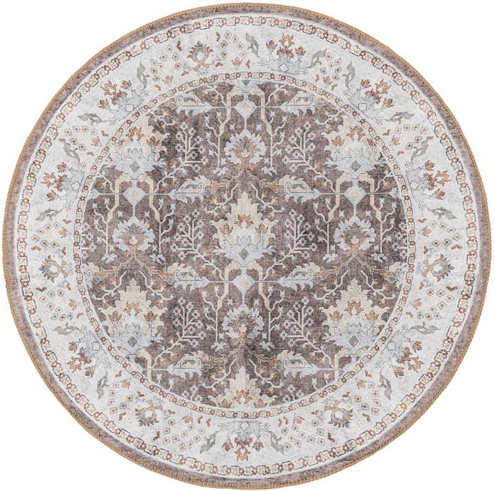 3' 6 x 3' 6 Washable Timeless Round Rug