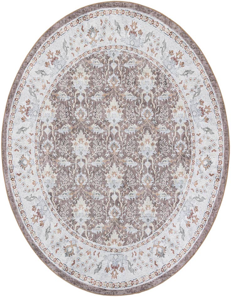Detail image of 7' 10 x 7' 10 Washable Timeless Round Rug