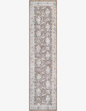 Almond Brown Timeless Runner Rug