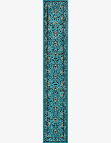 Annapolis · Border rug, turquoise
