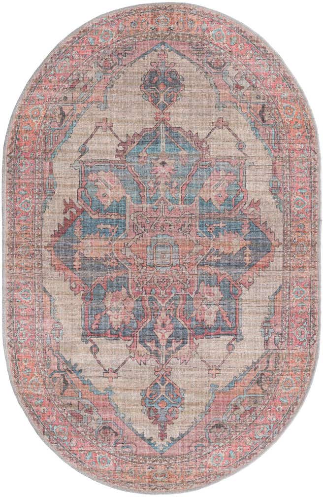 4' x 6' Washable Nostalgia Oval Rug