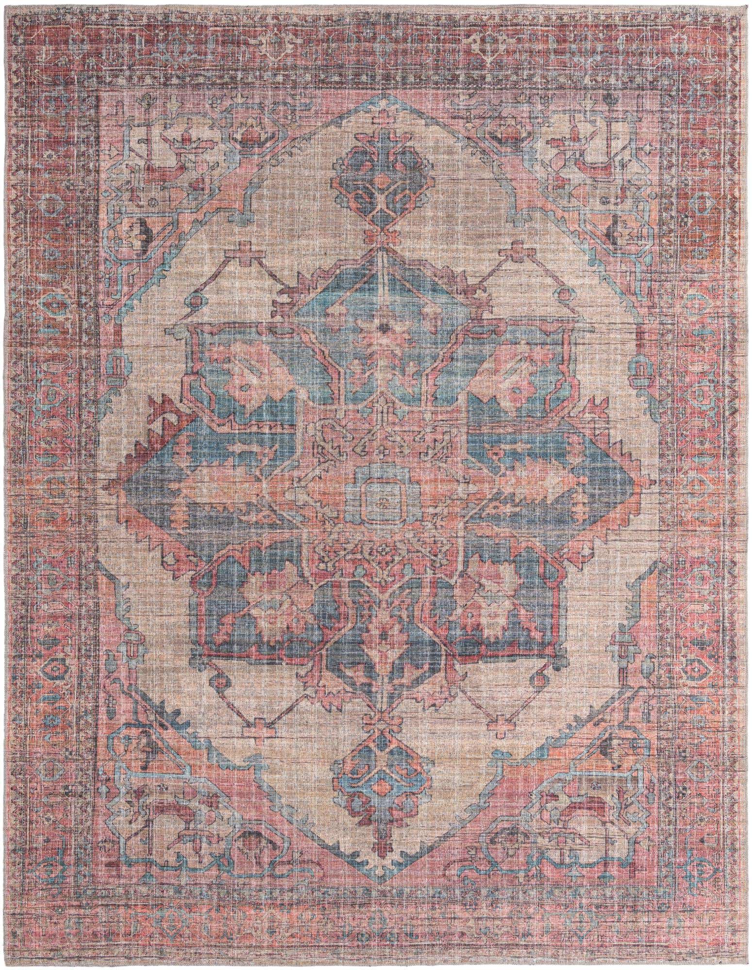 9' 2 x 12' Washable Nostalgia Rug