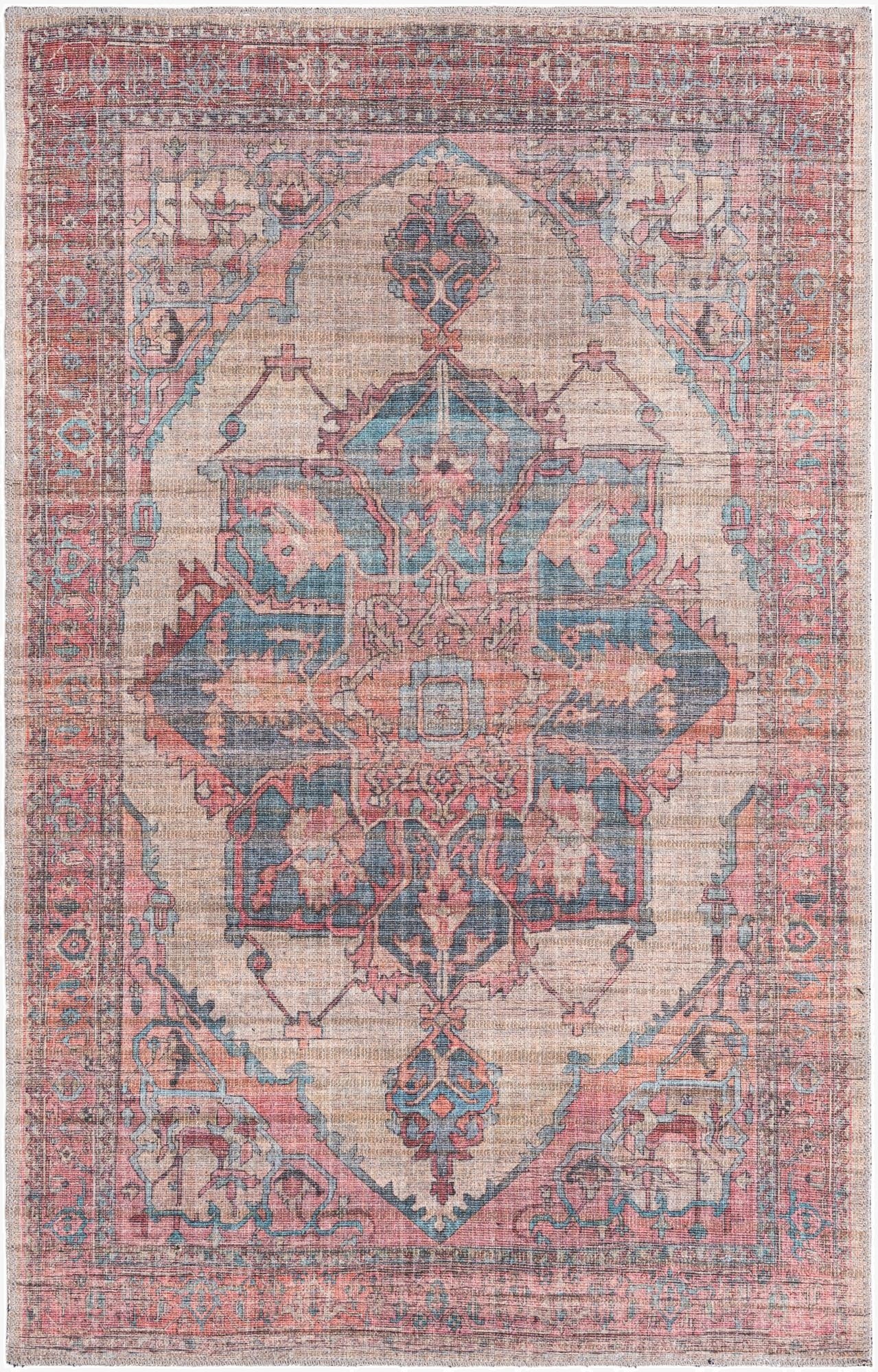 4' x 6'  Washable Nostalgia Rug