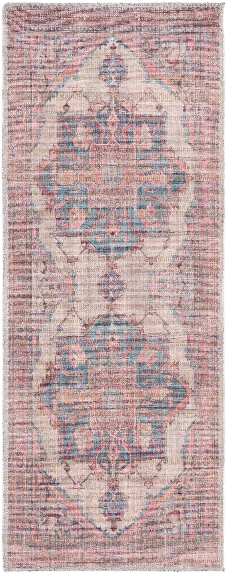 2' x 5' Washable Nostalgia Runner Rug