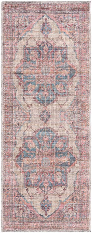 Detail image of 2' x 5' Washable Nostalgia Runner Rug