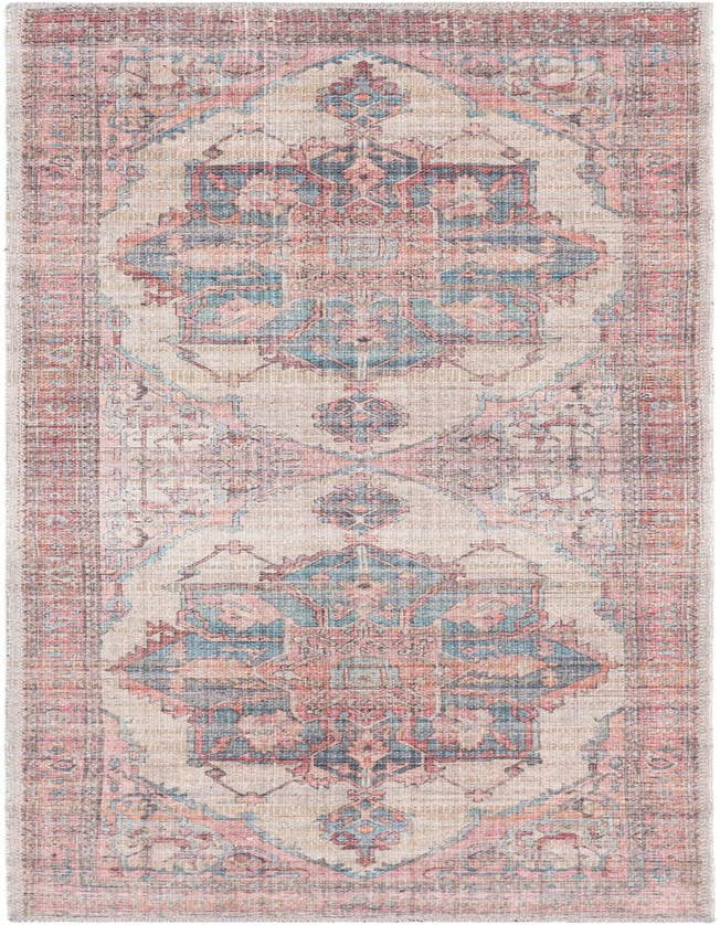 Detail image of 2' x 6' Washable Nostalgia Runner Rug