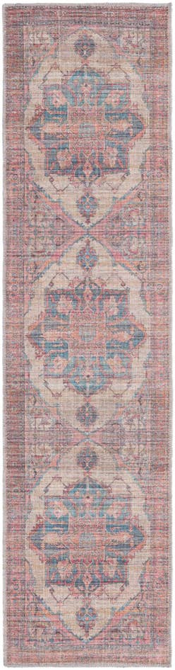 Detail image of 2' x 7' 10 Washable Nostalgia Runner Rug