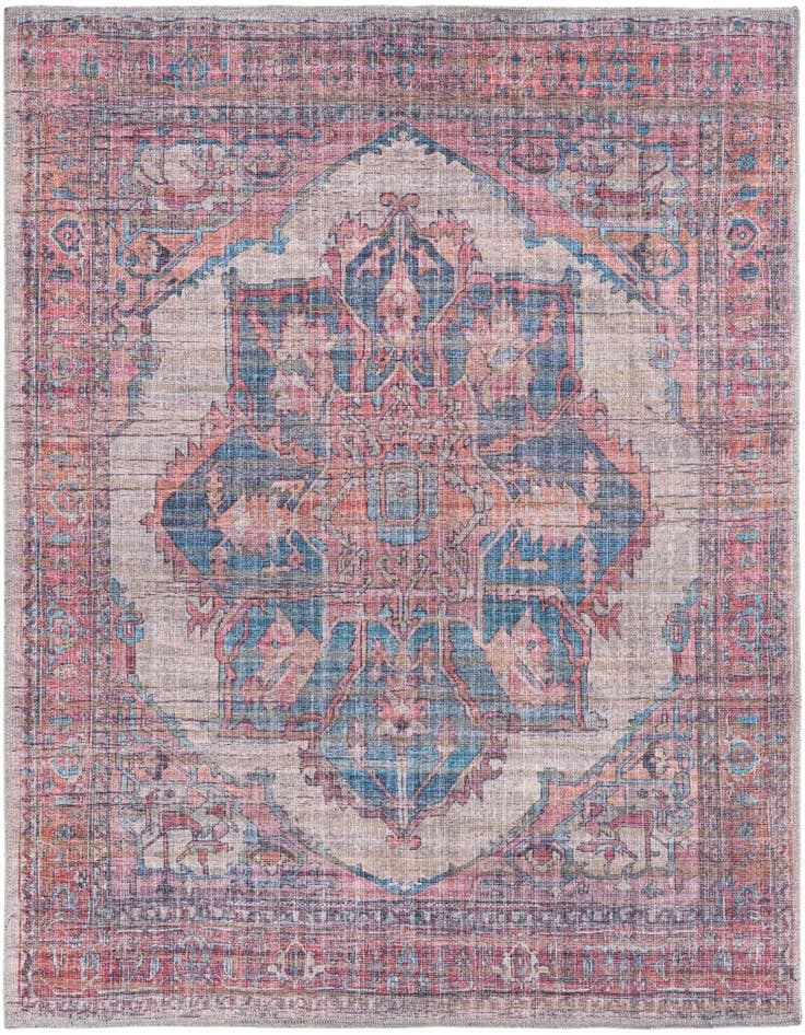 Detail image of 5' 3 x 5' 3 Washable Nostalgia Square Rug