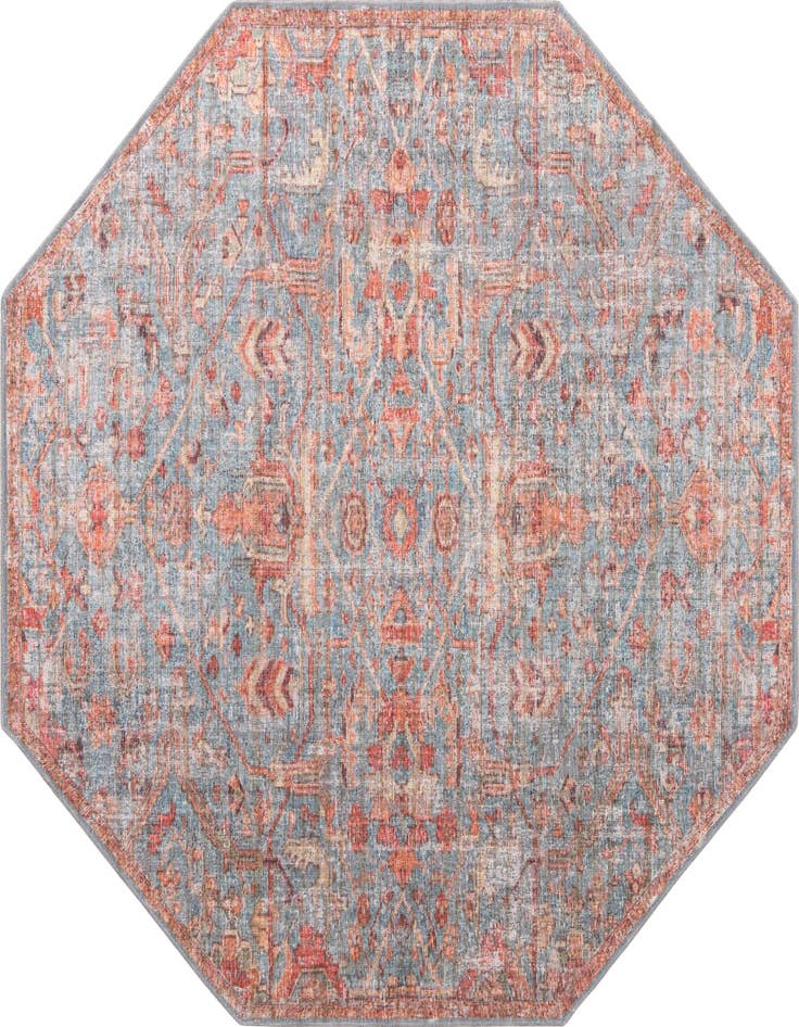 Detail image of 7' 10 x 7' 10 Washable Nostalgia Octagon Rug