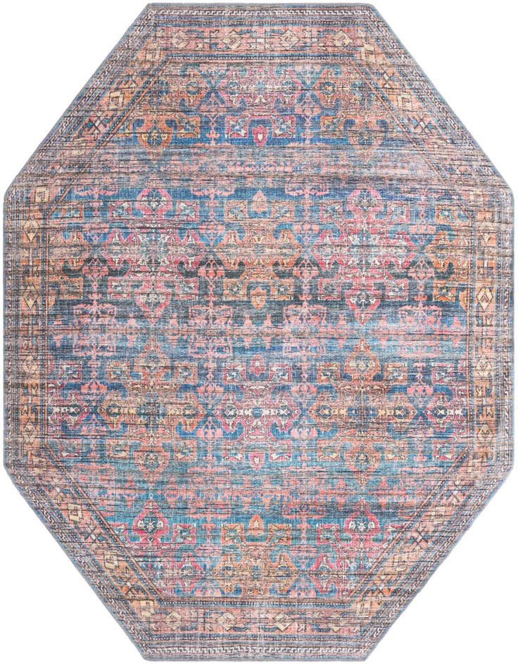 Detail image of 7' 10 x 7' 10 Washable Nostalgia Octagon Rug