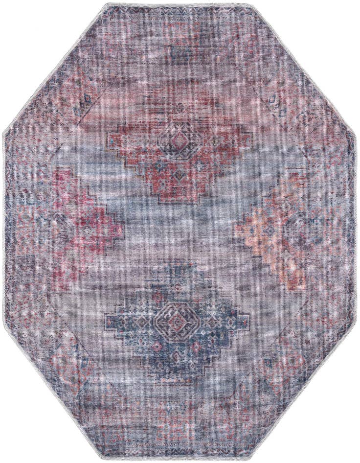 Detail image of 5' 3 x 5' 3 Washable Sisu Octagon Rug