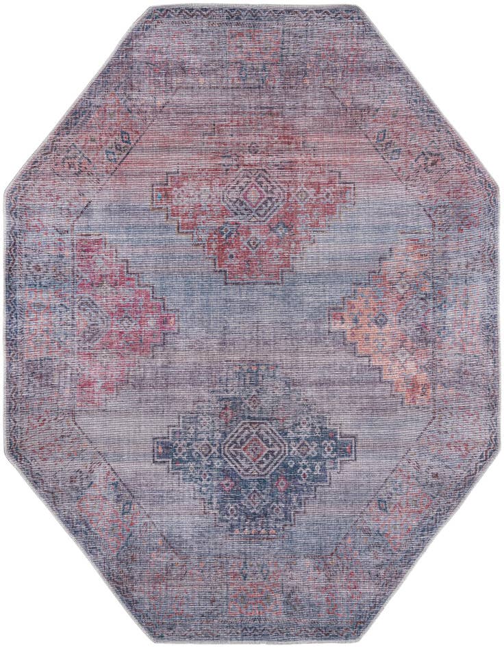Detail image of 7' 10 x 7' 10 Washable Sisu Octagon Rug