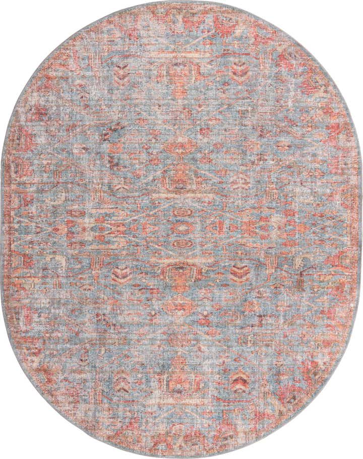 7' 10 x 10' Washable Nostalgia Oval Rug