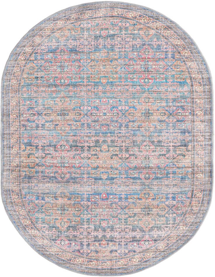 Detail image of 4' x 6' Washable Nostalgia Oval Rug