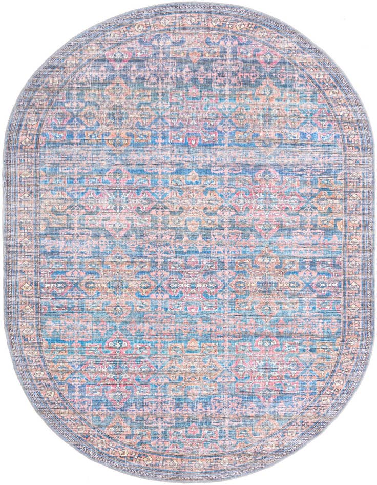 Detail image of 5' 3 x 8' Washable Nostalgia Oval Rug
