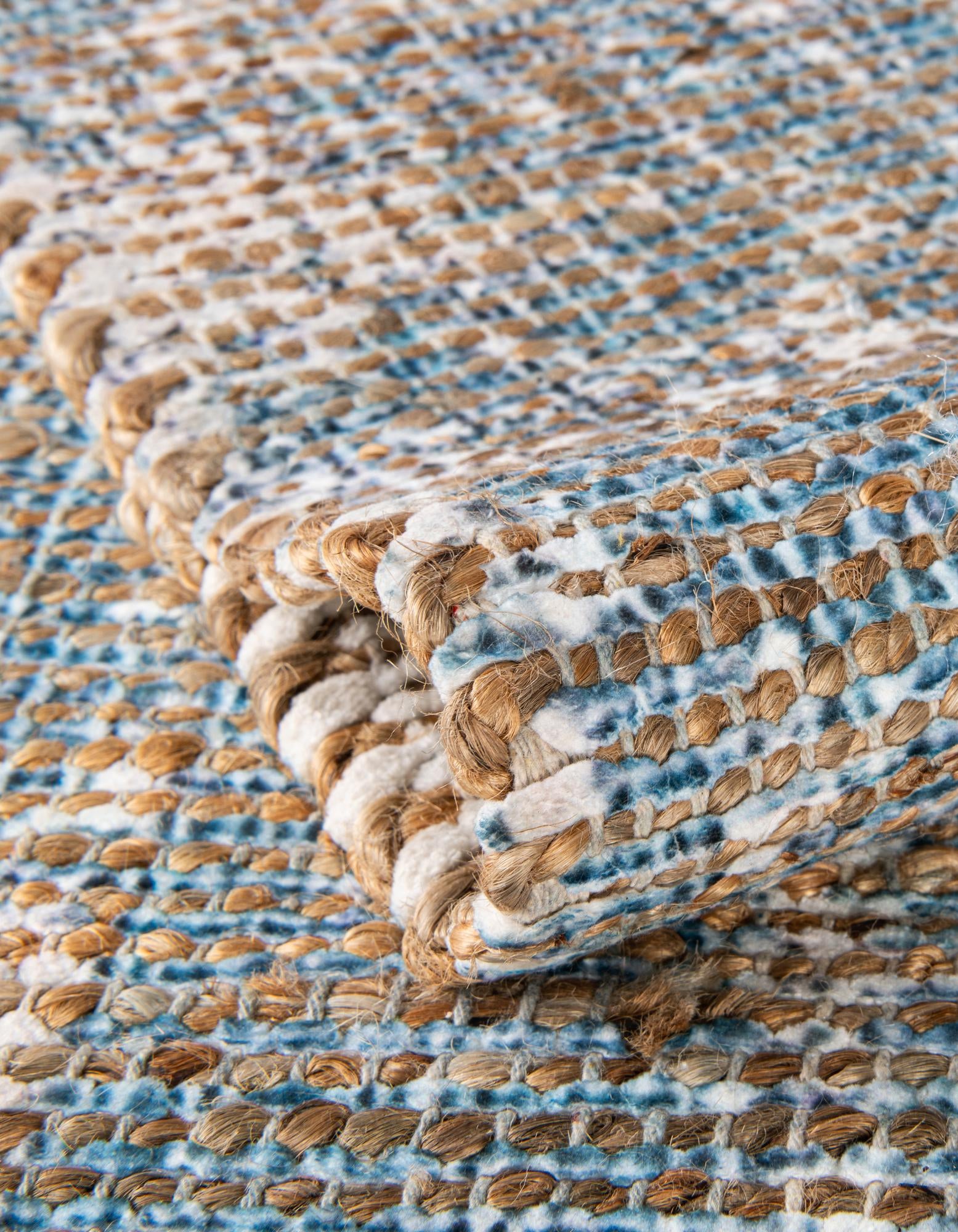 6' 1 x 9' Hand Woven Chenille Jute Rug