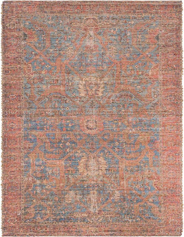 Detail image of 4' 1 x 6' 1 Chenille Jute Rug