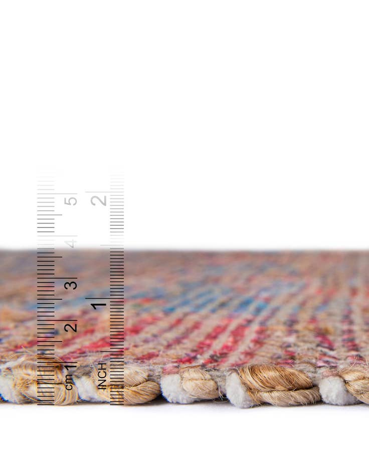 Detail image of 6' 1 x 9' Chenille Jute Rug
