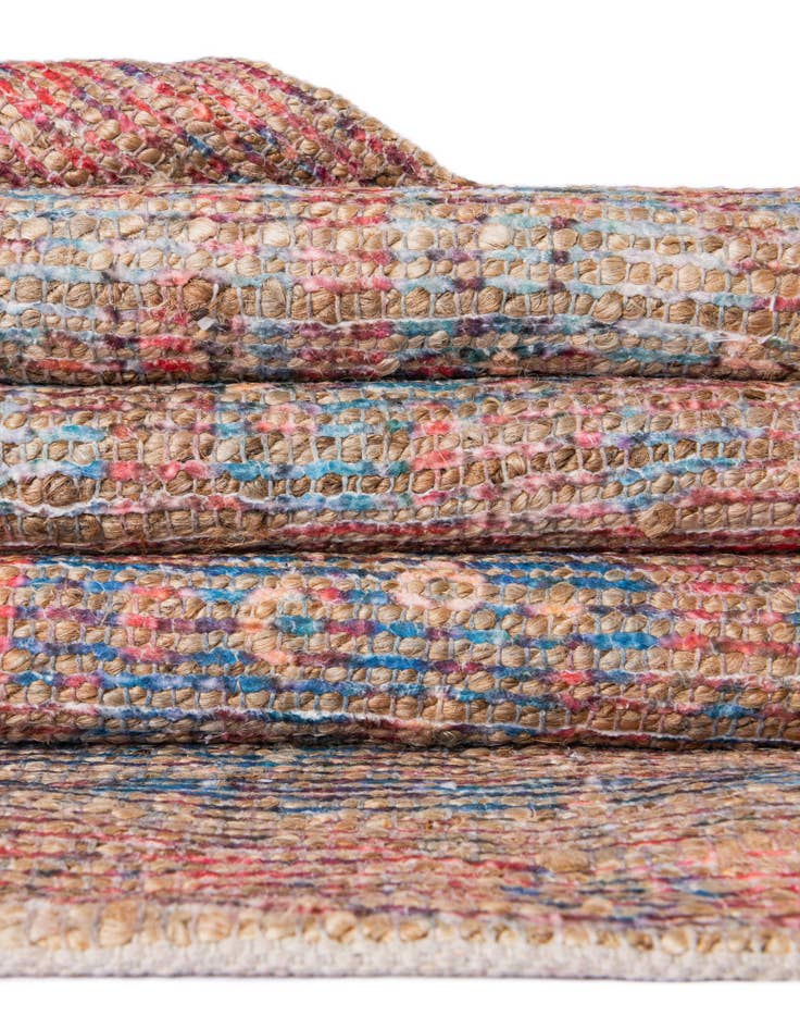 Detail image of 5' 1 x 8' Chenille Jute Rug