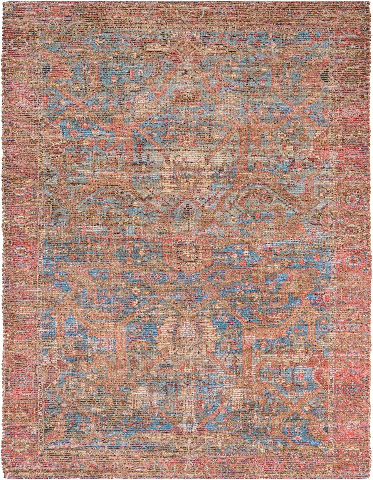 5' 1 x 8' Chenille Jute Rug